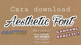 CARA MENAMBAH FONT AESTHETIC GRATIS DI DAFONT YANG GAMPANG BANGET | TUTORIAL FONT