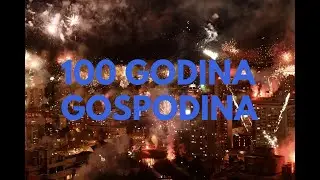 100 GODINA GOSPODINA! SNIMAK VATROMETA IZ ZRAKA 4K