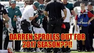 DARREN SPROLES INJURED WITH BROKEN ARM!? Eagles Offensive thoughts...
