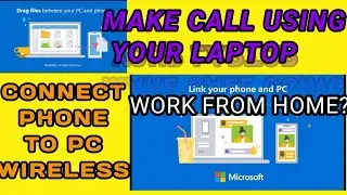 connect your smart phone with laptop or pc wireless. working from home. work smart way.