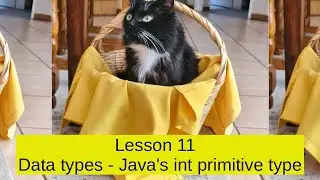 Lesson 11   Data types   Java's int primitive type