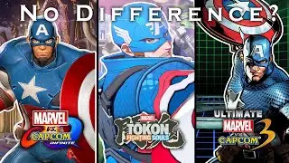 Captain America Comparison - Marvel Tokon vs Marvel v Capcom