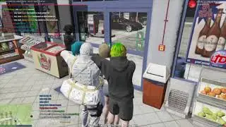 GTA V Roleplay Gas station robbery We got away
