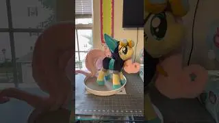 A #fluttershy in dangerous mission outfit! #plush #mylittlepony credit:hibiscusstitch & lilsydesigns