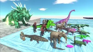 Escape from GIANT ALIEN HELLHOUND - Animal Revolt Battle Simulator