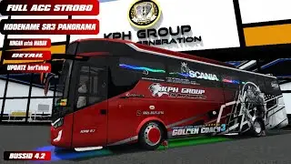 SHARE ‼️PART 3 KODENAME  SR3 PANORAMA XHD ( FULL ACC STROBO ) || BUSSID 4.2