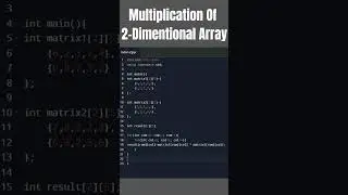 How to Multiply 2-Dimentional Array in C++