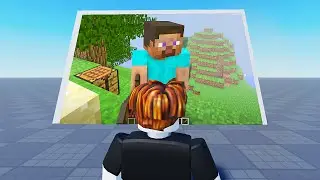 so i played minecraft in roblox...