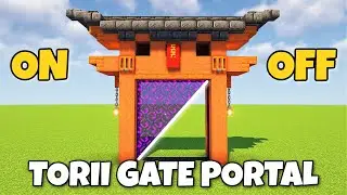 On/Off Torii Gate Nether Portal | Minecraft Tutorial