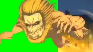 Reiner before eren kills him (green screen)