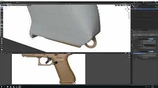 Blender 3D, Creating a GLOCK handle. Timelapse