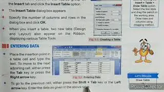 Class 5 // Working With Tables // How to enter data in table?