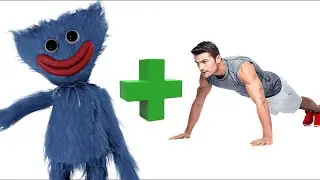 Huggy Wuggy + Push Ups = ??? #PushUpChallenge Huggy Wuggy Animation