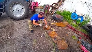 Готовимся к сенокосу.  Ремонт, ремонт.
