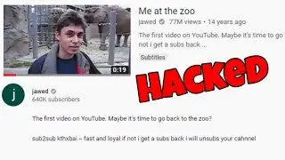 the oldest YouTube video was RUINED... (hacked)
