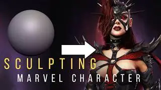 Sculpting Malice (Invisible Woman) in ZBrush | Character Design Tutorial