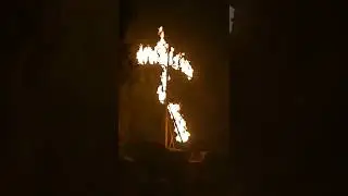 Burning cross at Knott's Scary Farm @ 12 midnight.