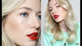 HOLIDAY MAKEUP TUTORIAL Silky Skin + Red Lip / Kallie Kaiser