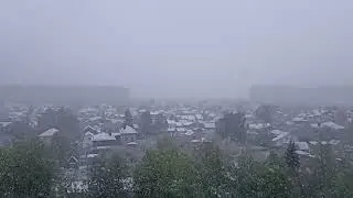СНЕГ В МАЕ! Какая-то майская аномалия в Домодедово...