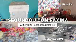 SEGUNDOU COM FAXINA | PRIMEIRO VIDEO DO ANO | COMPRAMOS MÁQUINA FAZ TUDO
