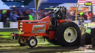 Ted Thoma Memorial Pull 2024: ECIPA Hot Farm Tractors pulling in Jesup, IA!