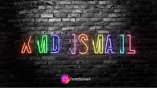 Neon text intro animation in kinemaster || Neon animation || Kinemaster edditing / xmd ismail