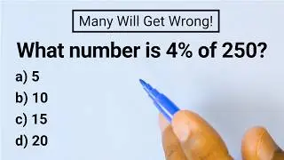 What number is 4% of 250? | Percent Word Problem Explained