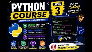 Python String & Input/Output [Lec 3] | Python Tutorial 2026