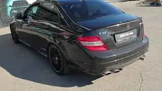 Отстрелы выхлопа (попкорн 🍿) на Mercedes C350