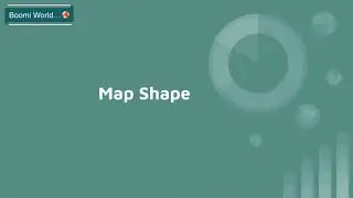 Dell Boomi Tutorial Day-36| Map Shape |Map Shape Configuration on Boomi | Boomi World