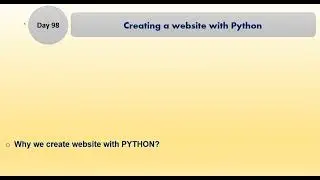 2023-99 Days Complete Python Programming Course (Day 98/99)
