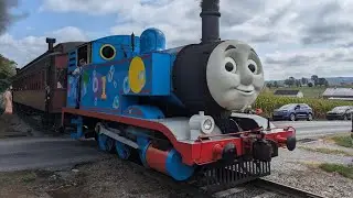 Thomas Departing from Groff's Picnic Grove - Railfanning - Strasburg, PA (9/22/24)