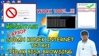 CARA MENGATASI INTERNET YANG TERHUBUNG TAPI TIDAK BISA BROWSING - DI LEPTOP ATAU PC | #PART 1