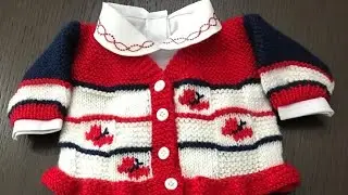 Beautiful handmade baby frock knitting pattern