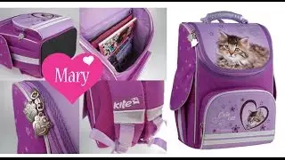 Мой новый школьный рюкзак с кошечкой. Обзор Мисс Мэри | My new school backpack with cat. Miss Mary