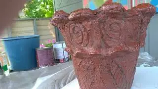 DIY. Что я натворила! У меня были ткань и цемент!