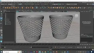 Cómo modelar un tacho de basura en maya autodesk 2024 Cómo modelar una forma compleja en Maya 2024