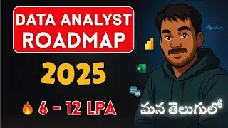 2025 Data Analyst Roadmap in Telugu : Guide for Aspiring Data Analysts #dataanalyst