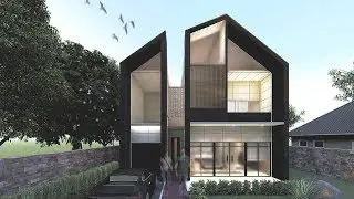 HOME DESIGN | Modern Architecture Sketch up Modeling + Lumion Render