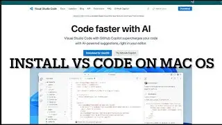 Install latest VS/Visual Studio Code on mac OS (2024)