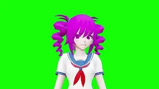MMD Girl O La La Green Screen | 2022 | No Copyright