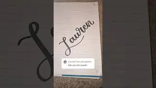 Hi Lauren!!! #handletter #handwriting #commentyourname #calligraphystyles #lettering #handlettering
