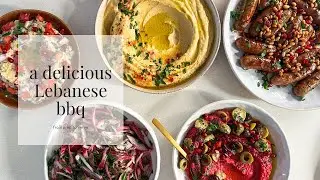 A delicious Lebanese BBQ - from prep to serve