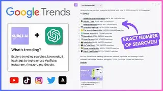 ChatGPT plugins | Google trends ChatGPT alternative (trends, hashtags, keywords, profiles)