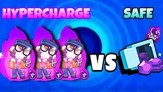 (New) x3 Hypercharge Brawlers vs Heist Safe | Brawl stars