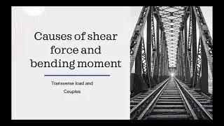 What is shear force and bending moment