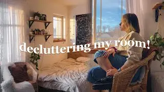 Decluttering my room AGAIN (how to declutter for a calm space) | spring cleaning 2/4 💐