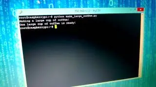 Output test 1, on wireless raspberry
