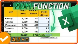 Excel how to add numbers in a column