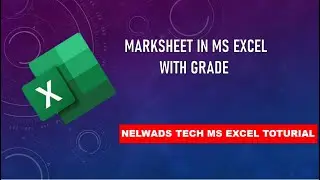 MS EXCEL TOTURIAL MAKING A MARKSHEET IN MS EXCEL IN HINDI/URDU  #toturial #tech #excel #microsoft